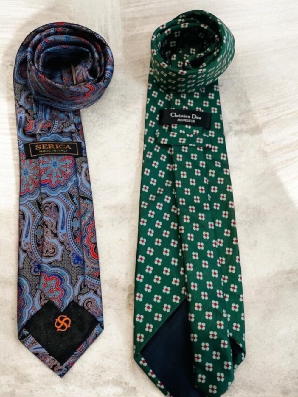 CD 2 Monsieur & Serica Silk Italian Ties